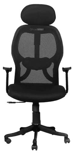 OfficeArray Matrix Black High Back Mesh DIY Revolving Ergonomic Office Chair with… image