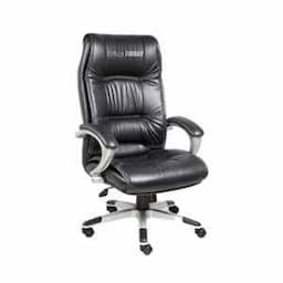 OfficeArray Black Leatherette High Back DIY Executive Office Chair view 1