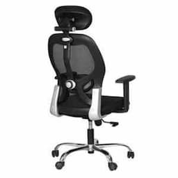 OfficeArray  Auriga Office Chair, High Back Mesh Mesh Ergonomic Desk Chair With Comfortable Seat, Knee Tilting Mechanism & Durable Nylon Base( Black) view 2