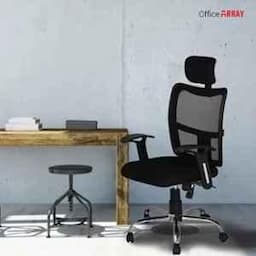 OfficeArray Bravo Black High Back Net Cloth Mesh DIY Executive Office Chair view 4