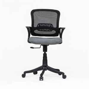 OfficeArray Aquila Grey Medium Back Armrest Mesh Office Chair with Lumbar Support OfficeArray Aquila Grey Medium Back Armrest Mesh Office Chair with Lumbar Support