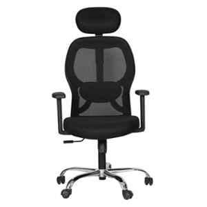 OfficeArray Auriga Office Chair, High Back Mesh Mesh Ergonomic Desk Chair With Comfortable Seat, Knee Tilting Mechanism & Durable Nylon Base( Black) OfficeArray Auriga Office Chair, High Back Mesh Mesh Ergonomic Desk Chair With Comfortable Seat, Knee Tilting Mechanism & Durable Nylon Base( Black)