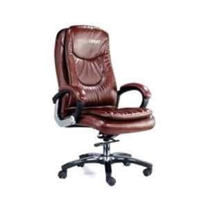 OfficeArray Brown Leatherette High Back DIY Executive Office Chair OfficeArray Brown Leatherette High Back DIY Executive Office Chair