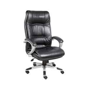OfficeArray Black Leatherette High Back DIY Executive Office Chair