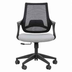 OfficeArray Venza High Back Executive Mesh Grey Office Chair with Fixed Armrest for Study, Home & Office OfficeArray Venza High Back Executive Mesh Grey Office Chair with Fixed Armrest for Study, Home & Office