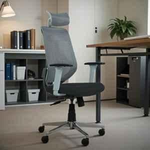 OfficeArray Pictor Grey High Back Breathable Mesh Ergonomic Office Chair with Lumbar Rest OfficeArray Pictor Grey High Back Breathable Mesh Ergonomic Office Chair with Lumbar Rest