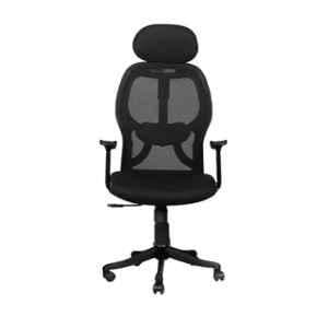 OfficeArray Matrix Black High Back Mesh DIY Revolving Ergonomic Office Chair with Headrest